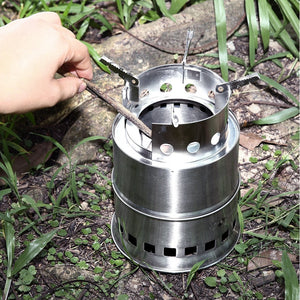 Portable Stainless Steel Wood Burning Camping Stove