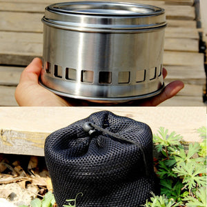 Portable Stainless Steel Wood Burning Camping Stove
