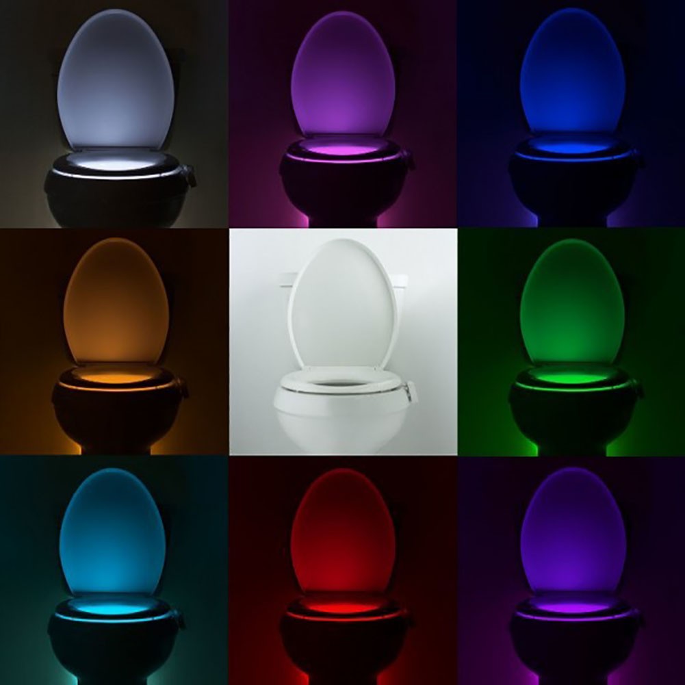 8 Colors - Motion Sensor Toilet Seat Lighting – HikingFreaks