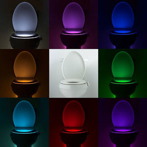 8 Colors - Motion Sensor Toilet Seat Lighting